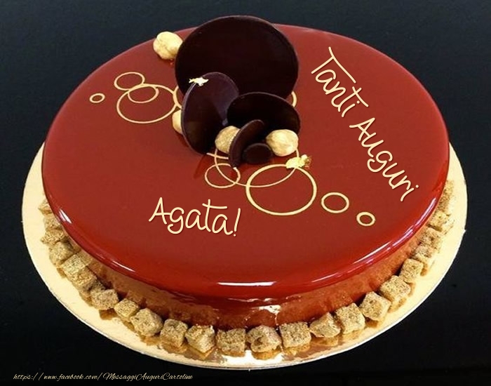 Tanti Auguri Agata Torta Cartoline Di Auguri Con Nome Agata Cartolineconnomi Com