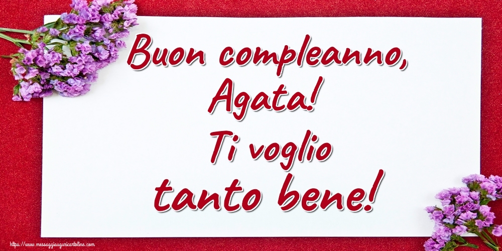 Cartoline Con Nome Agata Di Auguri Cartolineconnomi Com