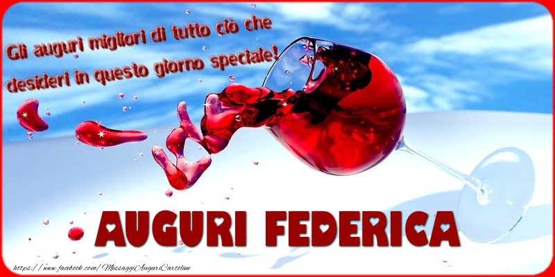 Tanti Auguri Federica Cartoline Di Auguri Con Nome Federica Cartolineconnomi Com