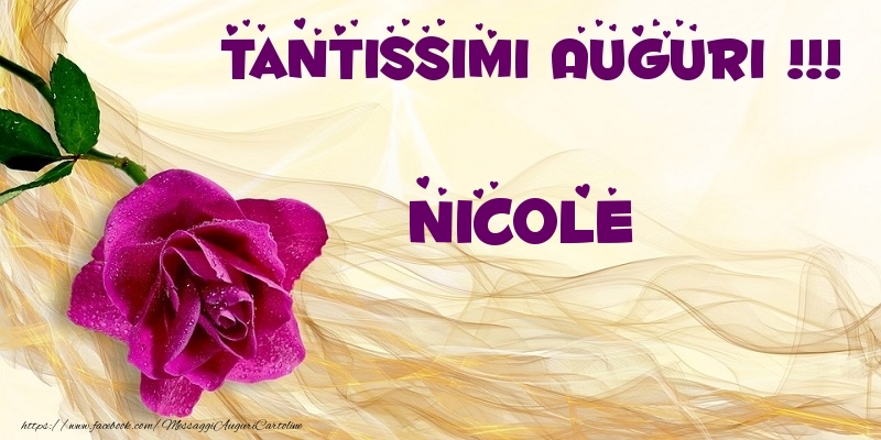 Tantissimi Auguri Nicole Cartoline Di Auguri Con Nome Nicole Cartolineconnomi Com