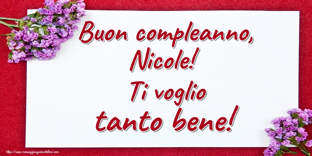 Cartoline Con Nome Nicole Di Auguri Cartolineconnomi Com