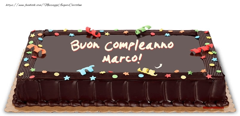 Torta Di Compleanno Per Marco Cartoline Di Compleanno Con Nome Marco Cartolineconnomi Com