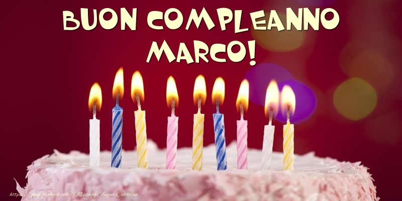 Torta Buon Compleanno Marco Cartoline Di Compleanno Con Nome Marco Cartolineconnomi Com