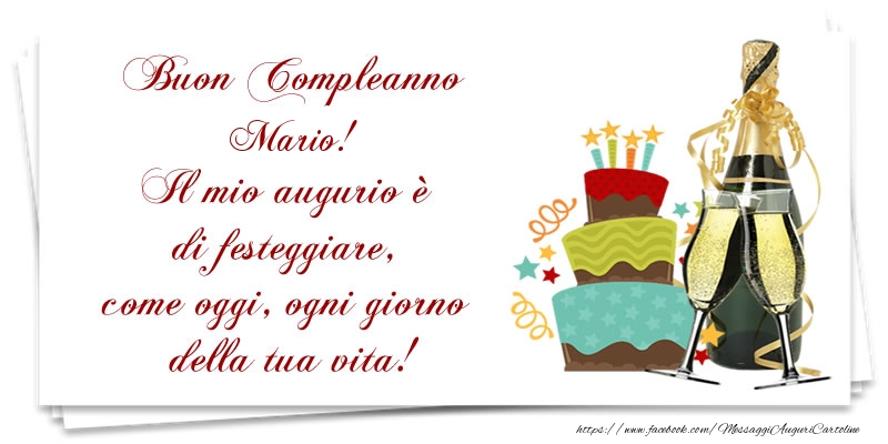 Auguri Mario Buon Compleanno Buono Compelanno Collection Immagini