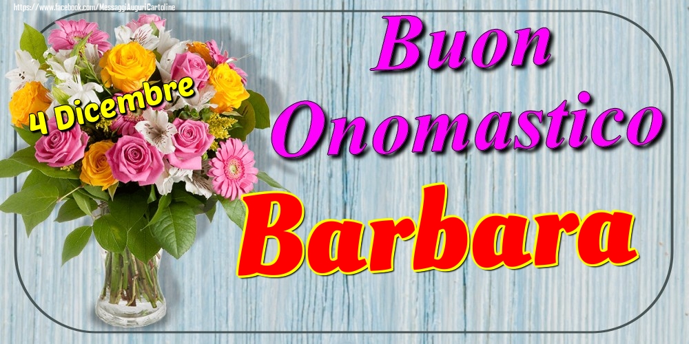 Cartoline Con Nome Barbara Di Onomastico Cartolineconnomi Com