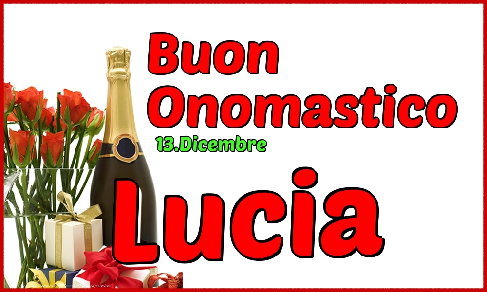 Cartoline Con Nome Lucia Di Onomastico Cartolineconnomi Com