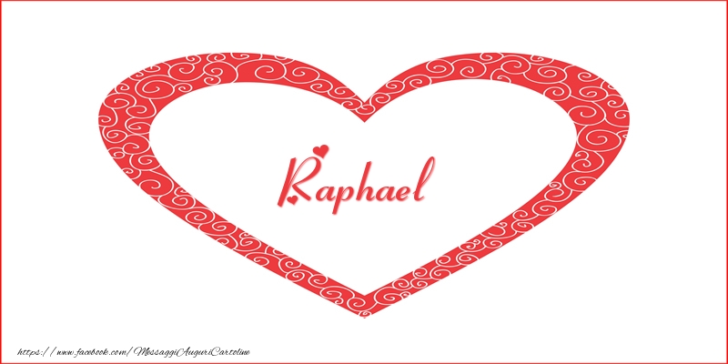Cartoline d'amore | Raphael | Nome nel Cuore