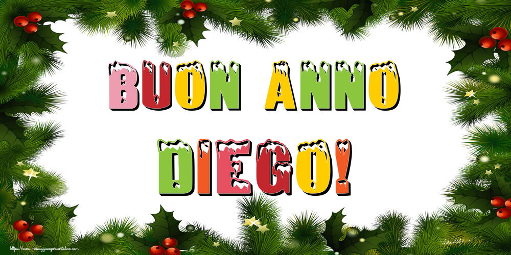 Cartoline di buon anno | Buon Anno Diego!