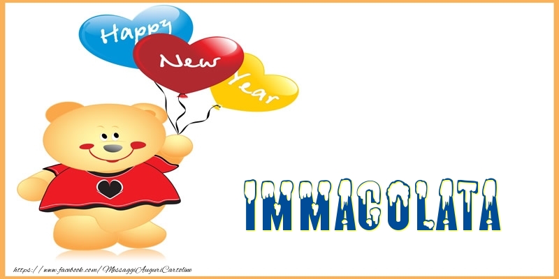 Cartoline di buon anno | Happy New Year Immacolata!
