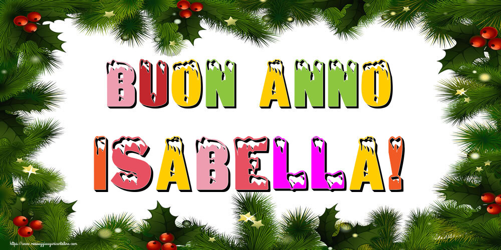 Cartoline di buon anno | Buon Anno Isabella!