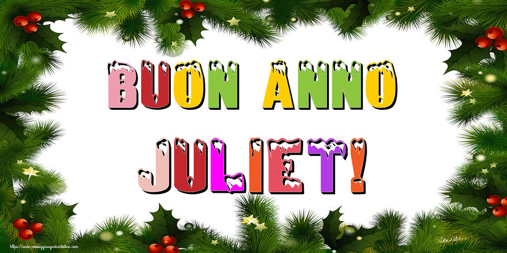 Cartoline di buon anno | Buon Anno Juliet!