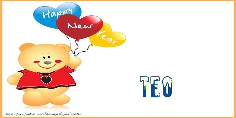 Cartoline di buon anno | Happy New Year Teo!
