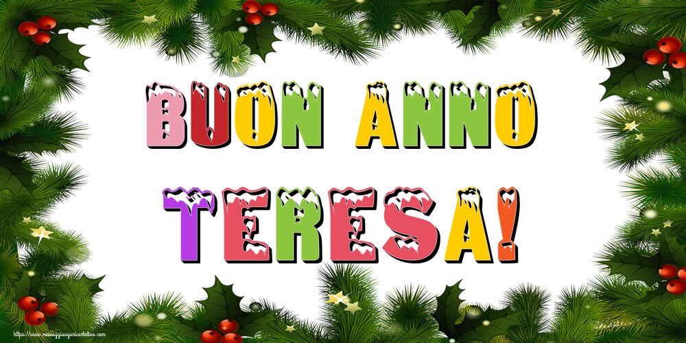 Cartoline di buon anno | Buon Anno Teresa!