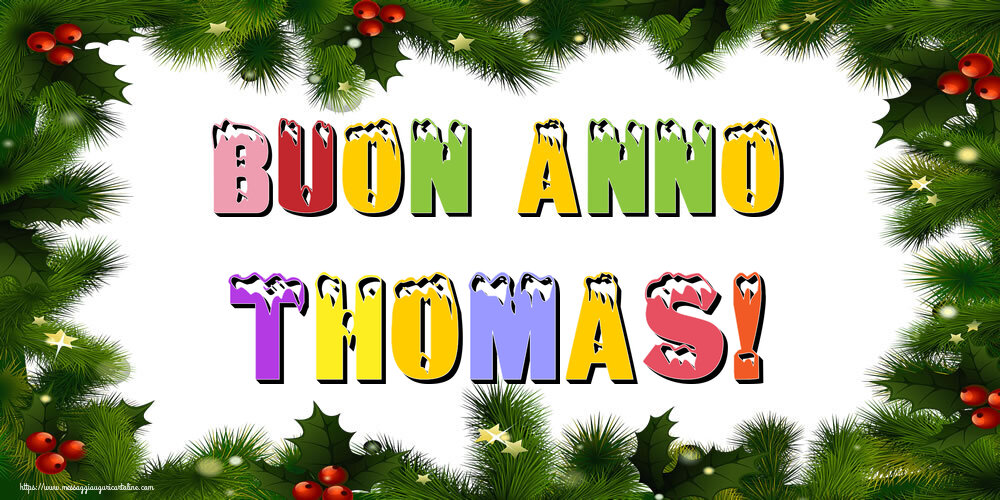 Cartoline di buon anno | Buon Anno Thomas!