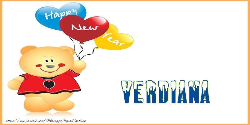 Cartoline di buon anno | Happy New Year Verdiana!