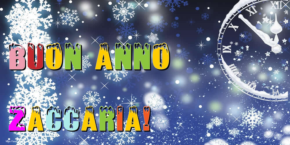 Cartoline di buon anno | Buon Anno Zaccaria!