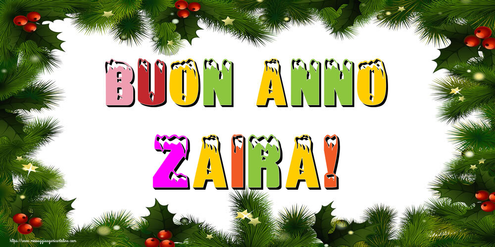 Cartoline di buon anno | Buon Anno Zaira!