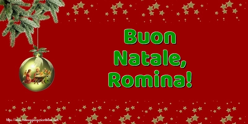 Cartoline di natale | Buon Natale, Romina!